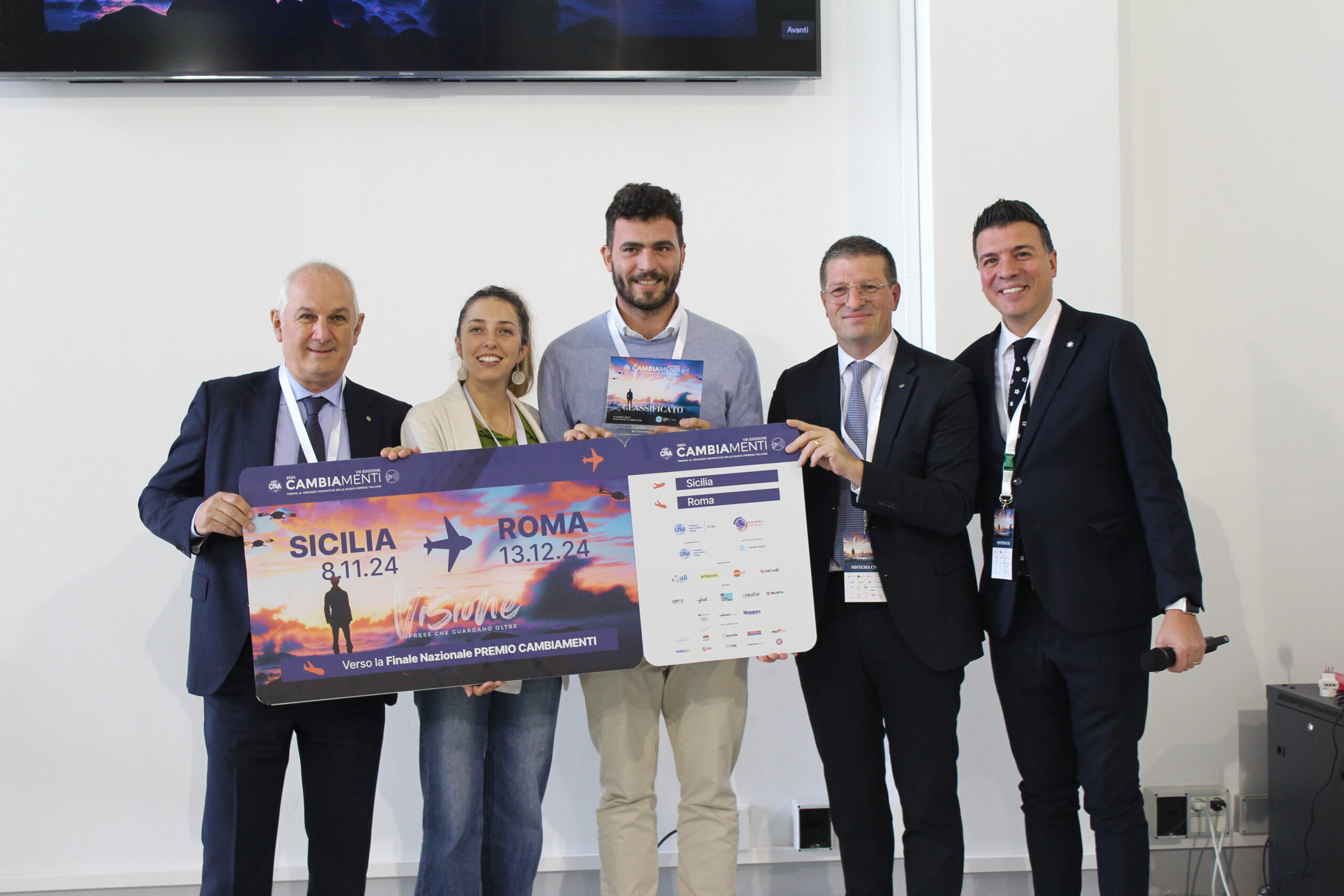 Imprese: Cna Sicilia, Space2Earth vince la finale regionale del Premio Cambiamenti 2024